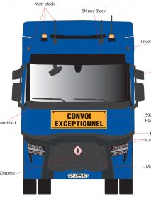 RENAULT TRUCKS T480 CONVOI EXCEPTIONNEL - Body Artwork - rev3